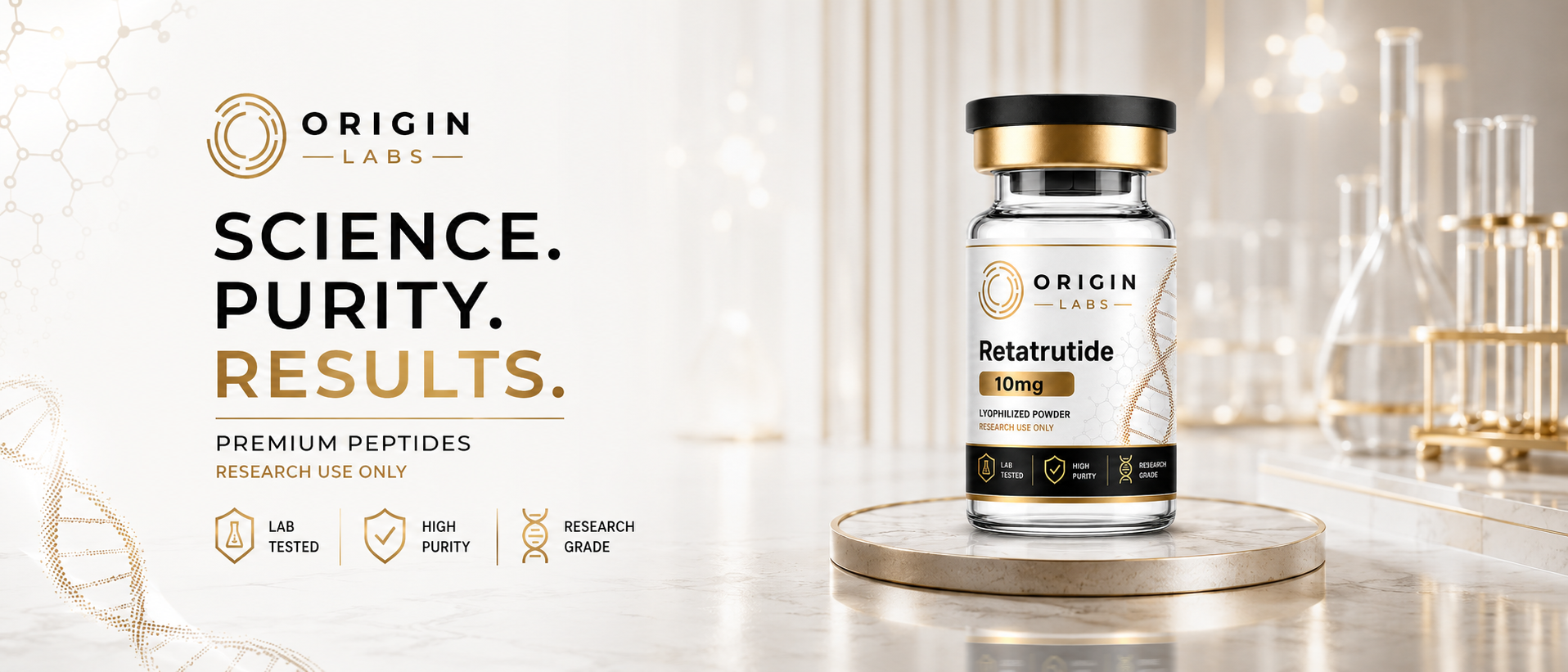 Origin Labs — New Zealand-owned reference peptide supply with published batch certificates and same-day NZ Post Overnight dispatch